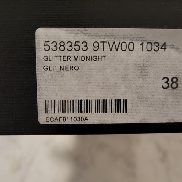NIB Saint Laurent Glitter Heels SZ 38 - Picture 5 of 7